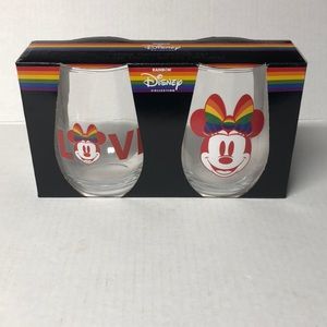 Disney Rainbow Pride Minnie Mouse Glass Set